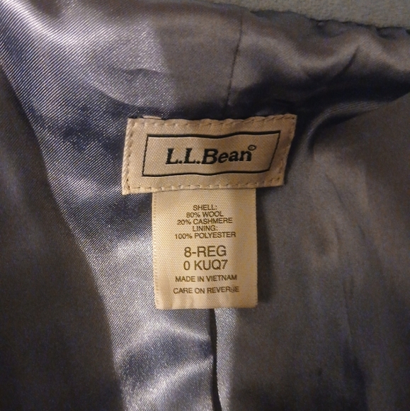 Ladies L.L. Bean Wool/Cashmere Blend Jacket Size 8 - Picture 6 of 9